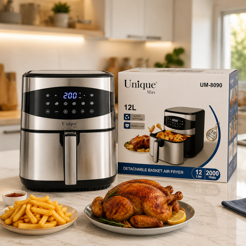 سرخ‌کن بدون روغن Unique Max مدل UM-8090 - ظرفیت 12 لیتر