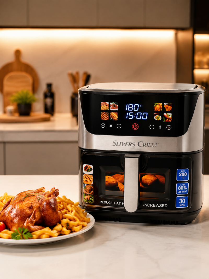 سرخ‌کن بدون روغن SLIVERS CRIEST SCS-6099 GD