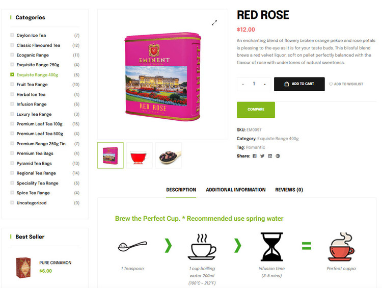 چای سیاه Eminent مدل Red Rose