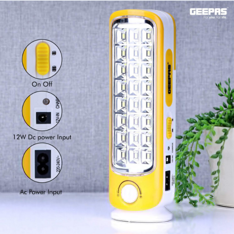 چراغ اضطراری شارژی جی‌پاس مدل GE5567 – 24 LED