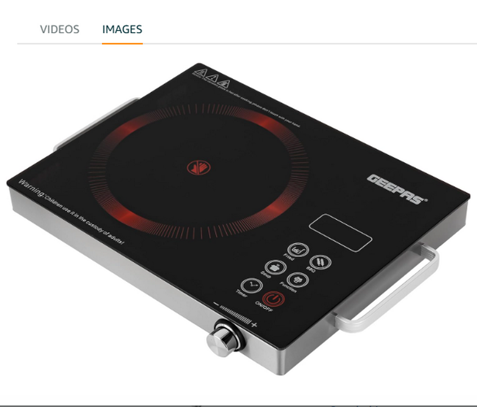 اجاق برقی مادون قرمز دیجیتال جیپاس (Geepas) مدل 2200W Ceramic Infrared Cooker