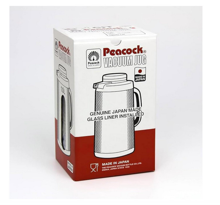 فلاسک اورجینال ۱ لیتری پیکاک ژاپن (Peacock أبو طاووس) مدل CIT 138
