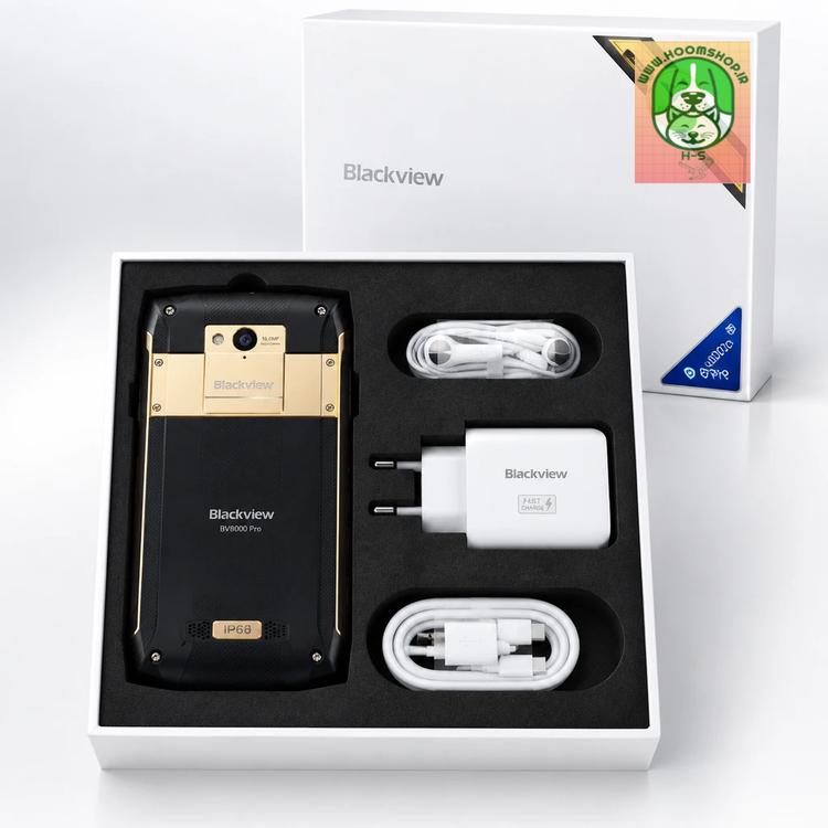 گوشی هوشمند جانسخت Blackview مدل BV8000 Pro دو سیم کارت ظرفیت 64 گیگابایت و رم 6 گیگ ( اپن باکس)