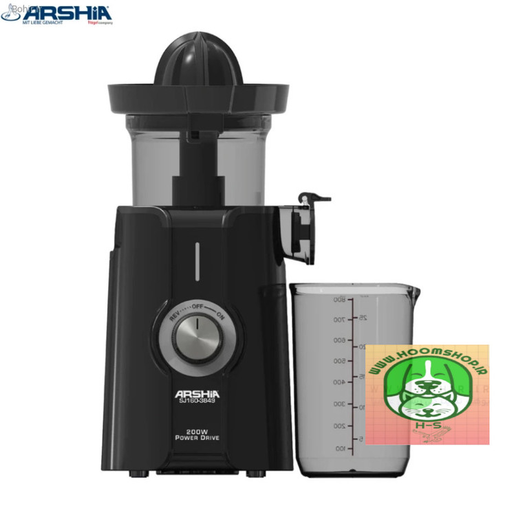عصارهگیر و آب مرکباتگیر دوکاره عرشیا (Arshia 2-in-1 Slow Juicer) مدل SJ160-3849