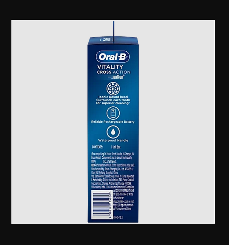 مسواک برقی اورالبی Oral-B Vitality Cross Action — شارژی