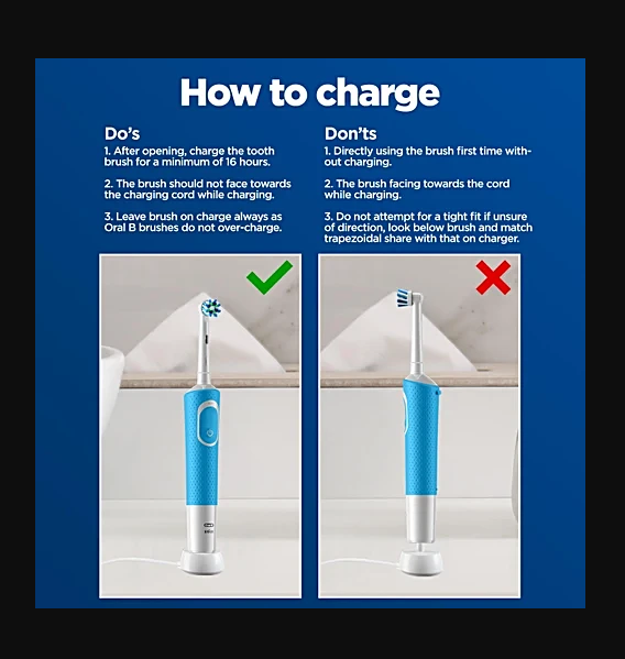مسواک برقی اورالبی Oral-B Vitality Cross Action — شارژی