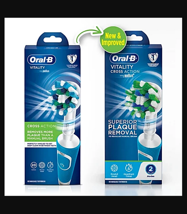 مسواک برقی اورالبی Oral-B Vitality Cross Action — شارژی