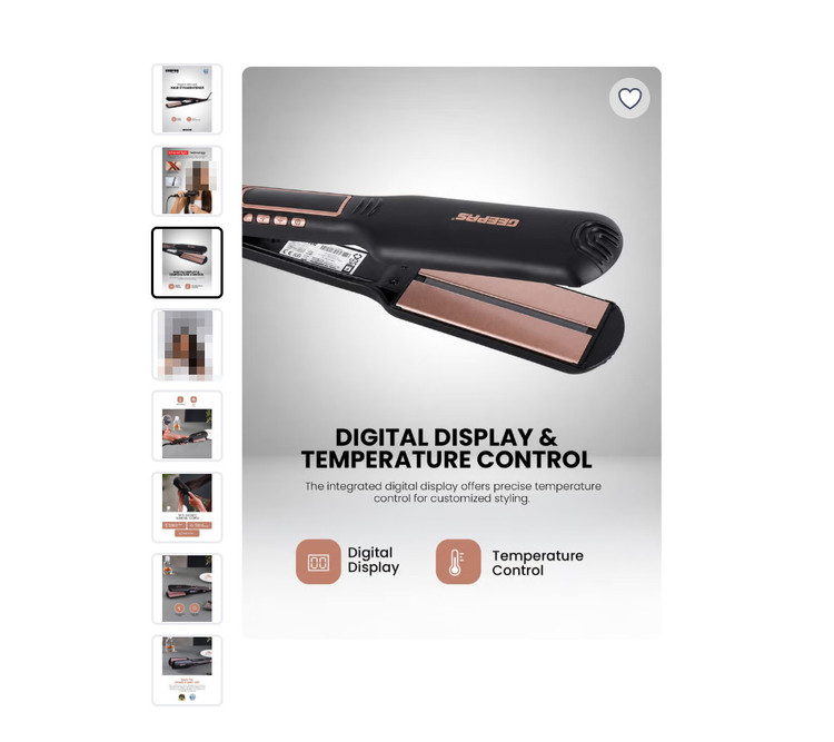 اتو موی هوشمند مادون قرمز (Infrared) جیپاس مدل GHS86100