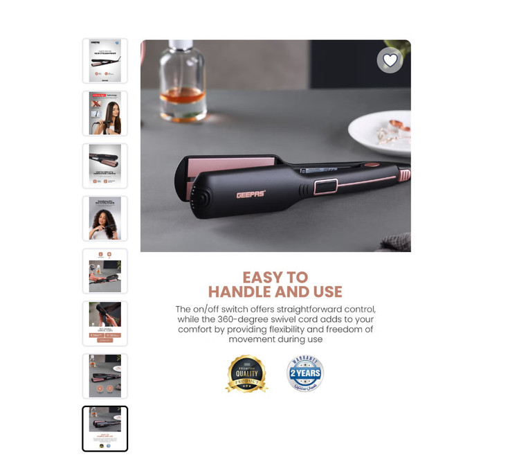 اتو موی هوشمند مادون قرمز (Infrared) جیپاس مدل GHS86100