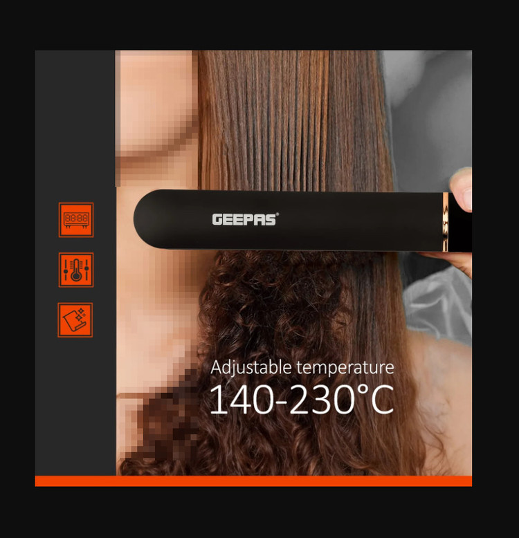 اتو موی دیجیتال حرفهای جیپاس مدل GHS86003 (صفحات سرامیکی شناور و سیستم کنترل دما)